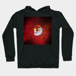 Little christmas mouse on the moon Hoodie